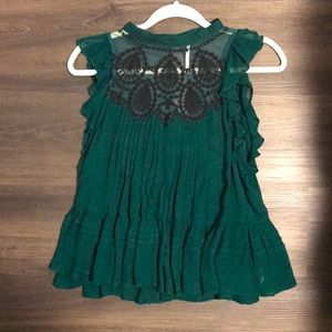 Free People high neck blouse